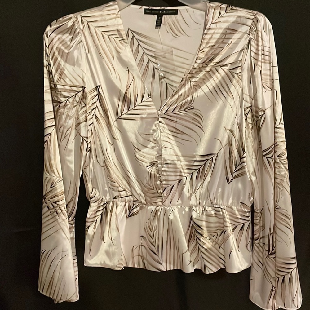 White silk blouse